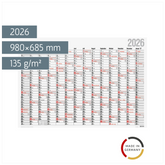 Plakatkalender Mod. Office I 2026 | 980×685 mm